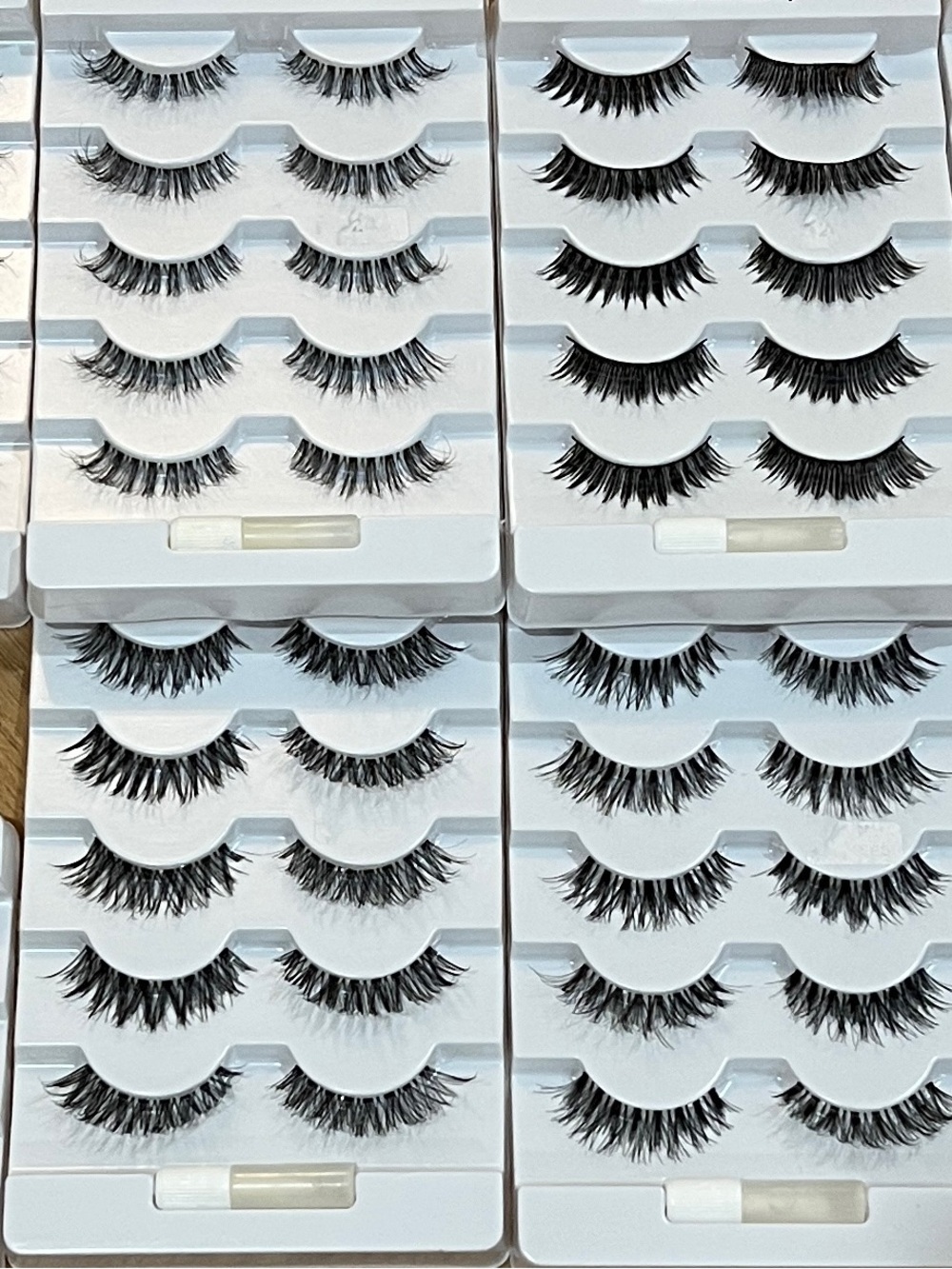 False wispy Eyelash 67pairs, magnetic eye Lashes
